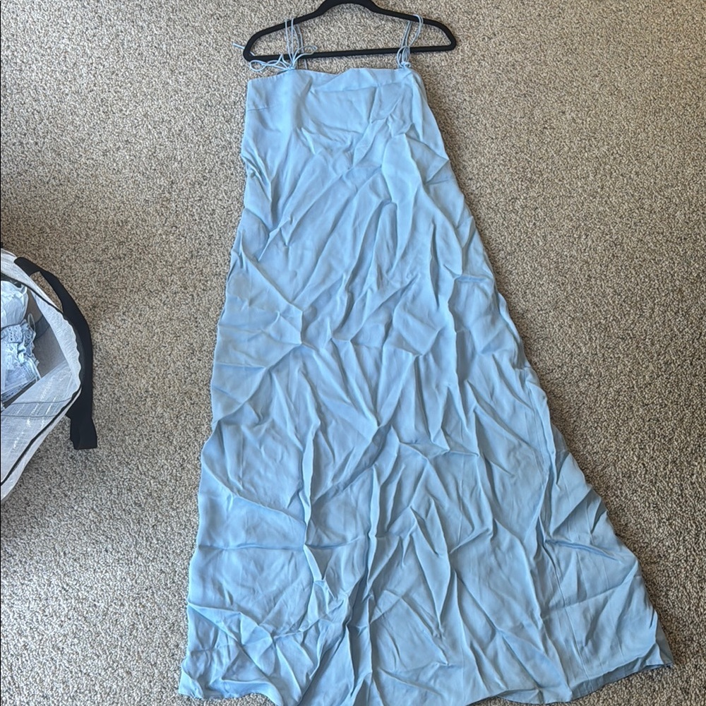 Chic Light Blue Maxi Dress